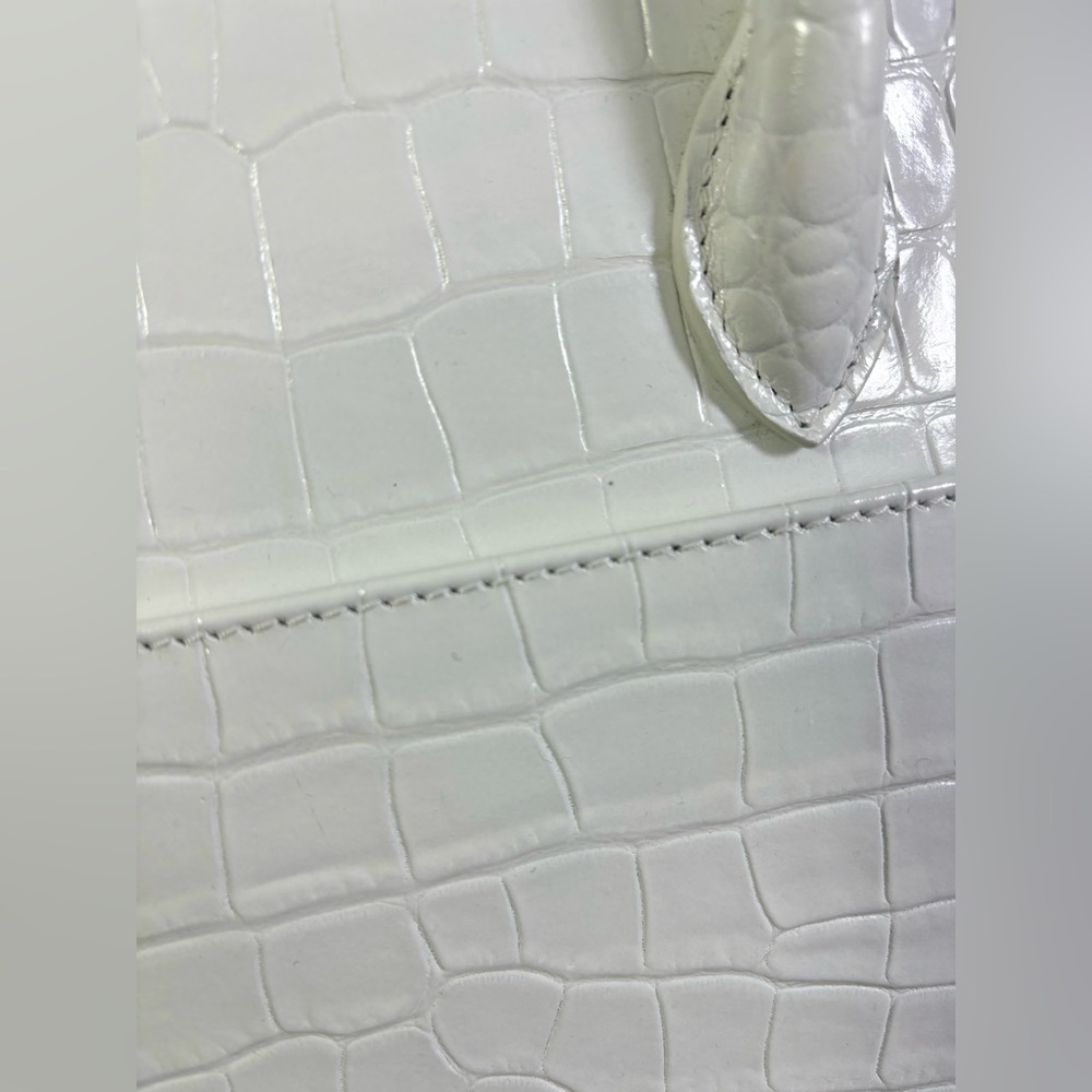 Balenciaga Croc Embossed Sm Ville Top Handle Bag. - Picture 11 of 12